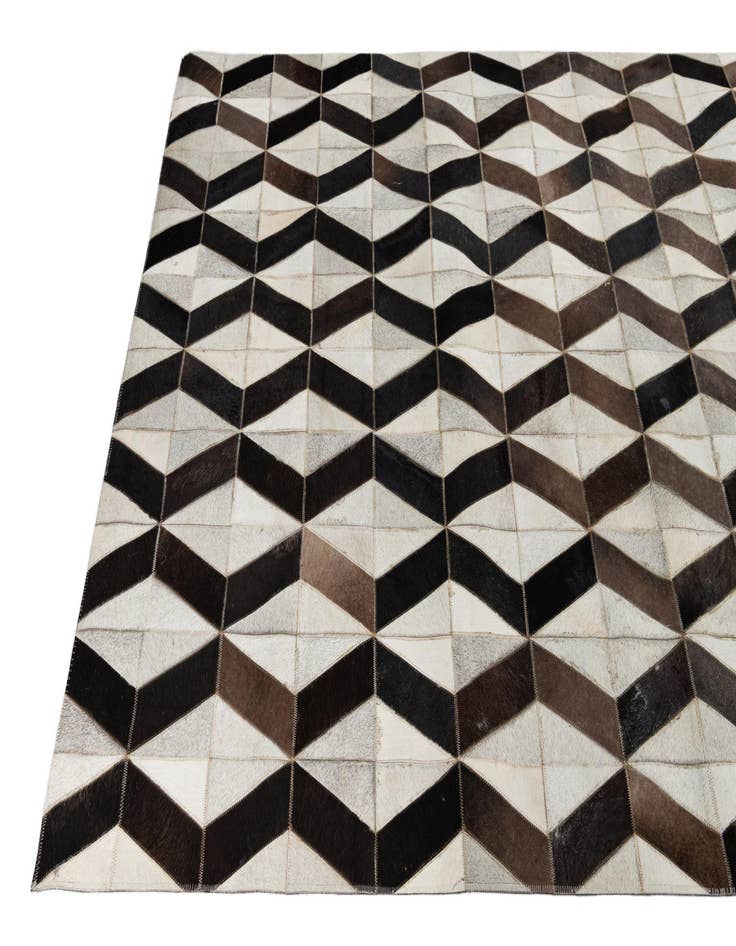 Detail image of  5' x 8' Cowhide Leather Rug