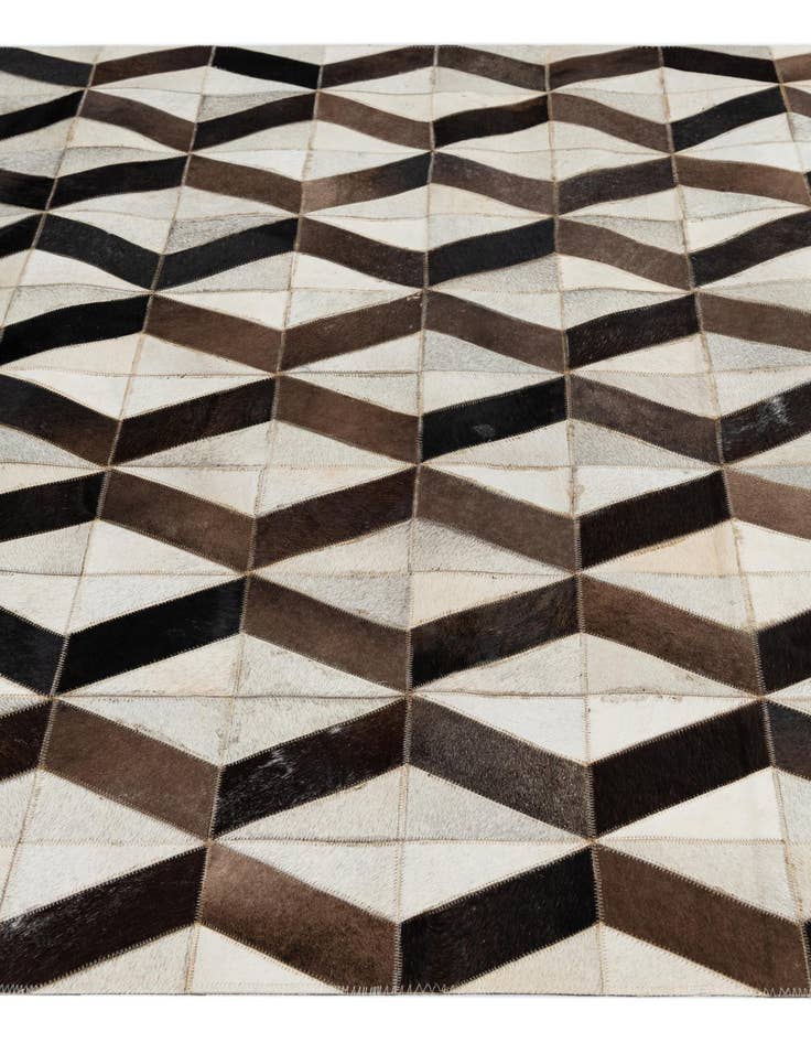 Detail image of  5' x 8' Cowhide Leather Rug