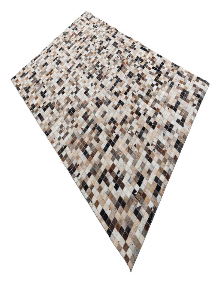 Detail image of  5' 2 x 7' 10 Cowhide Leather Rug