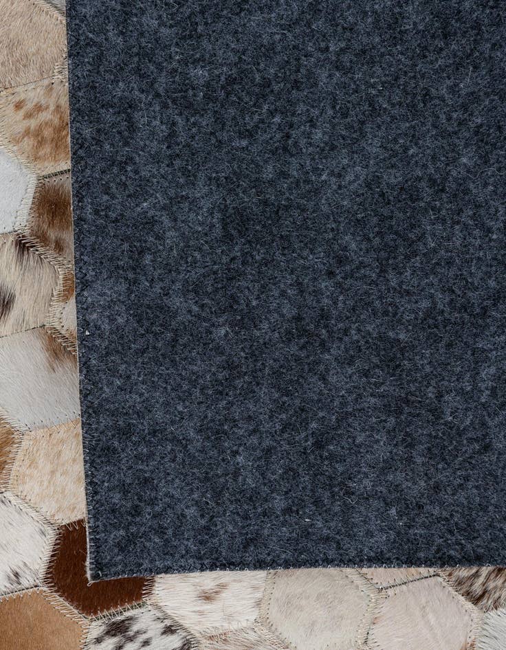 Detail image of  5' 1 x 7' 10 Cowhide Leather Rug