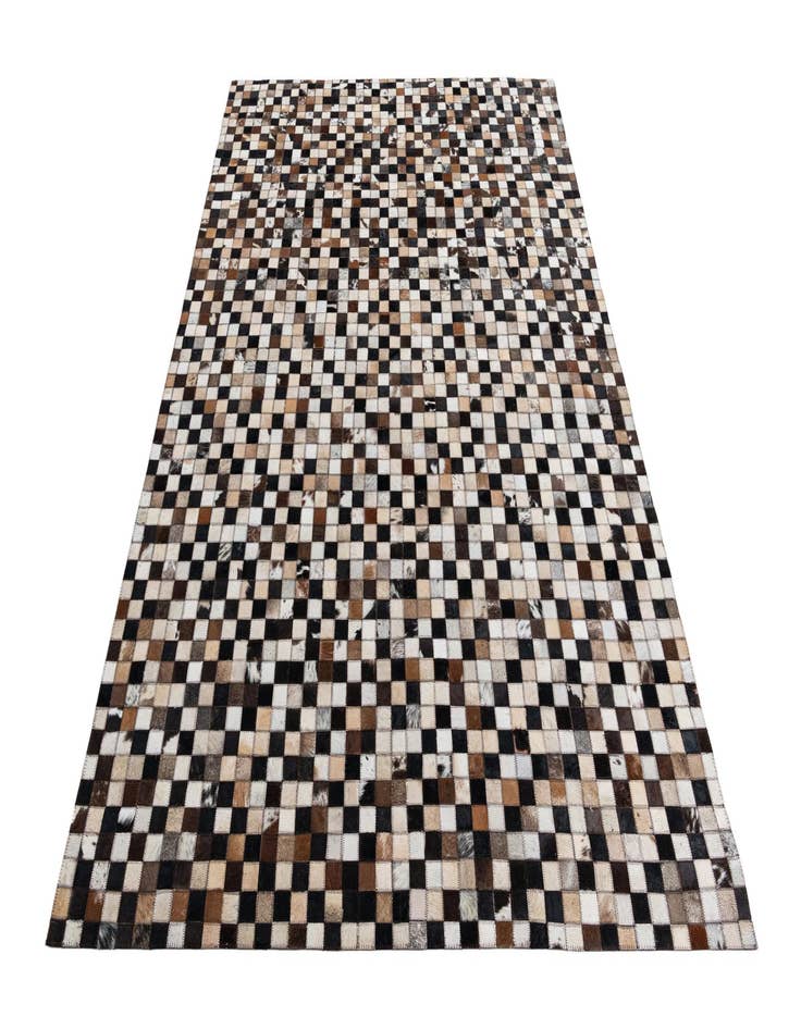 Detail image of  5' 2 x 7' 5 Cowhide Leather Rug