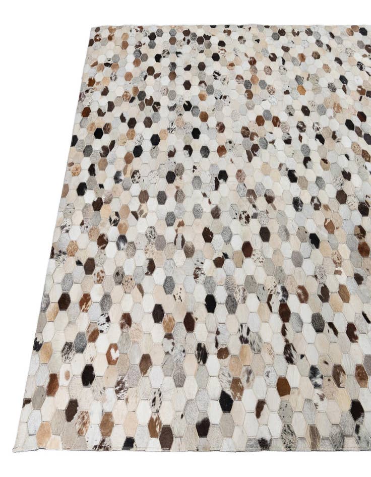 Detail image of  5' x 8' Cowhide Leather Rug