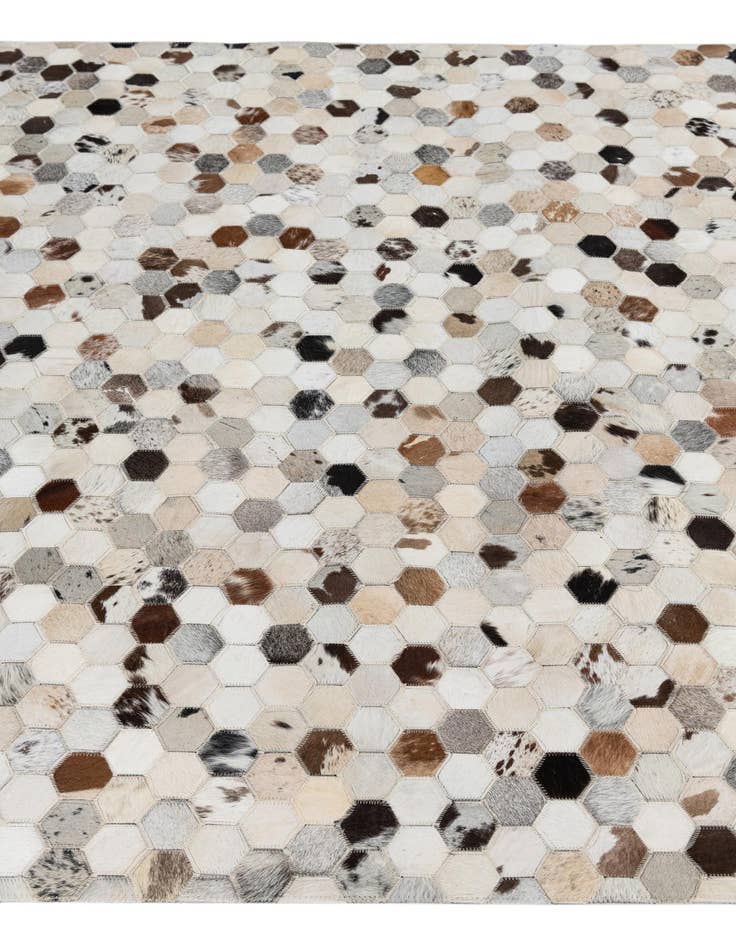 Detail image of  5' x 8' Cowhide Leather Rug