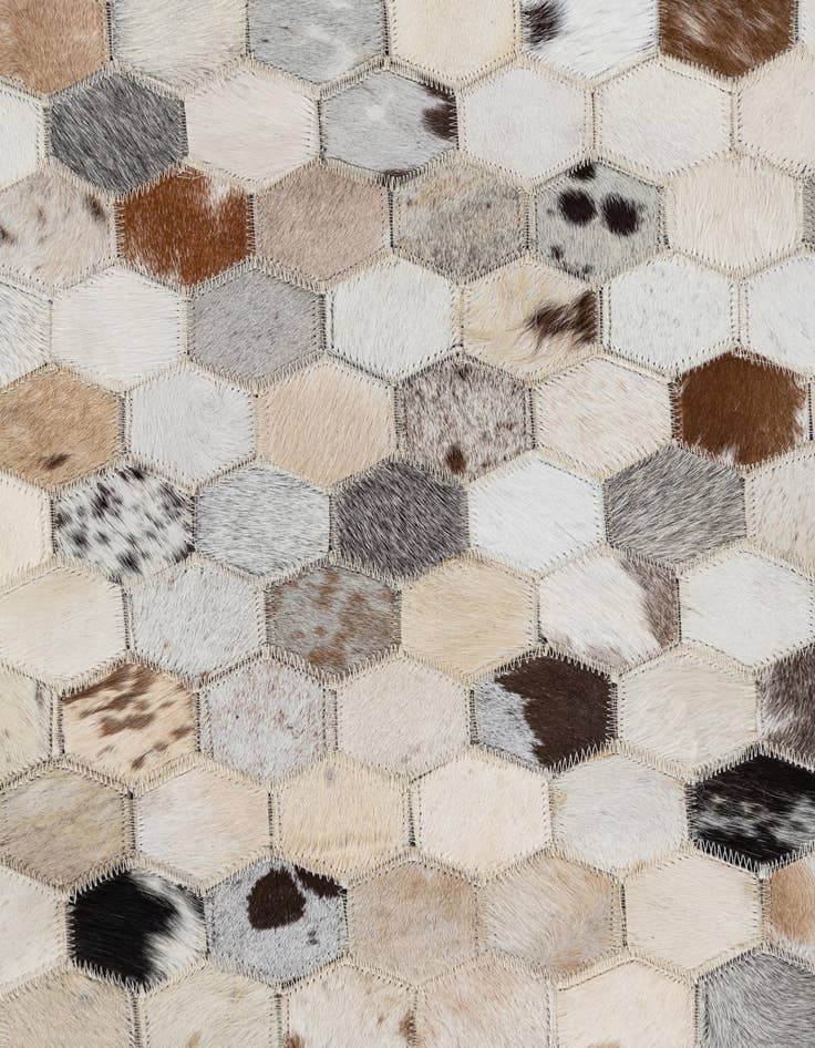 Detail image of  5' x 8' Cowhide Leather Rug