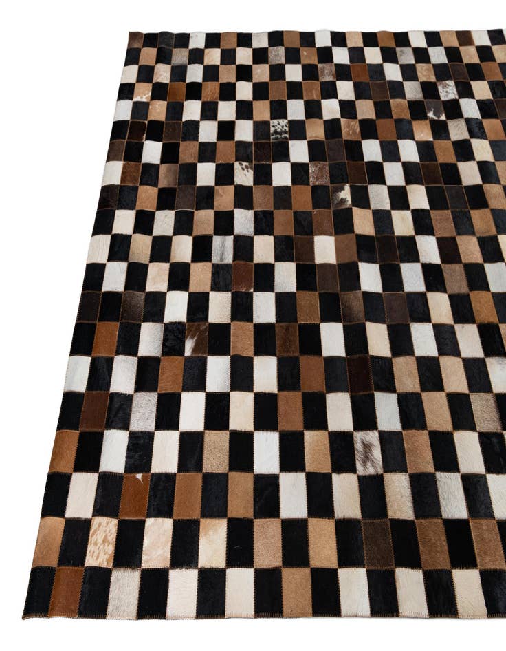 Detail image of  5' x 8' Cowhide Leather Rug