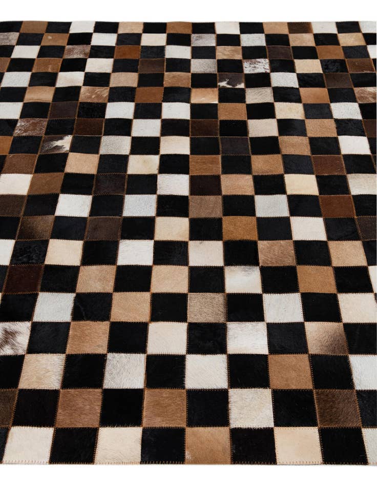 Detail image of  5' x 8' Cowhide Leather Rug