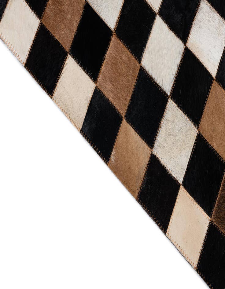 Detail image of  5' x 8' Cowhide Leather Rug