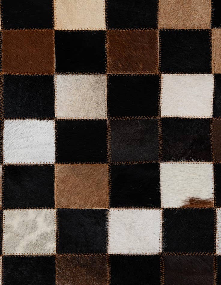 Detail image of  5' x 8' Cowhide Leather Rug