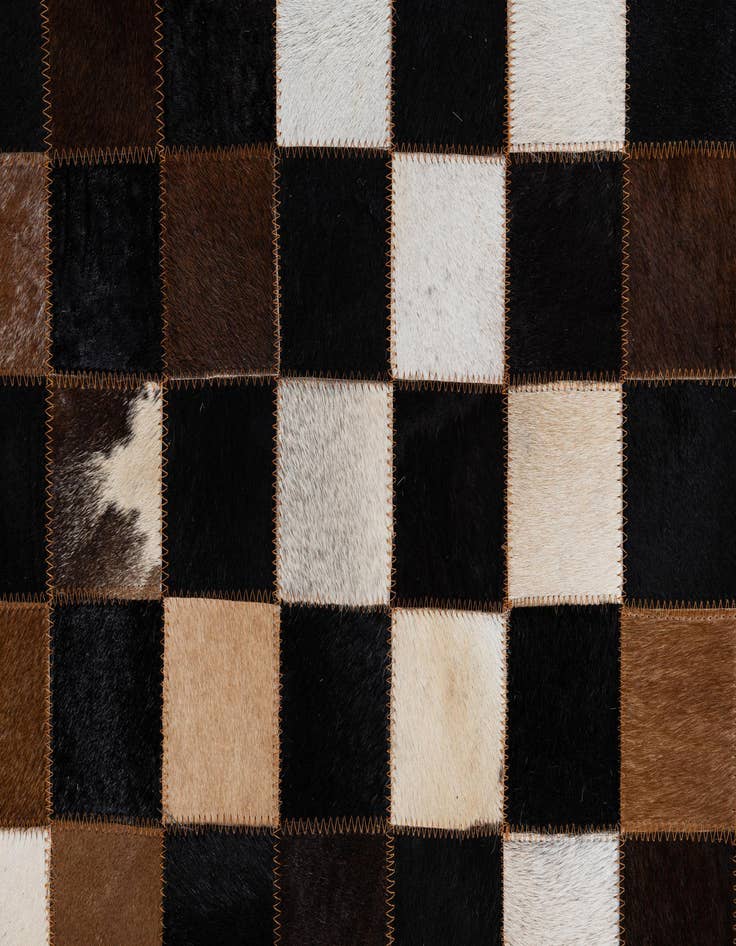 Detail image of  5' x 8' Cowhide Leather Rug