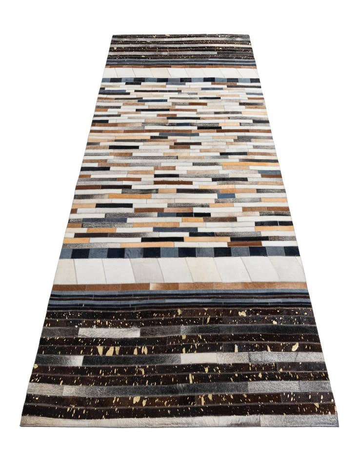 Detail image of  5' 1 x 8' Cowhide Leather Rug