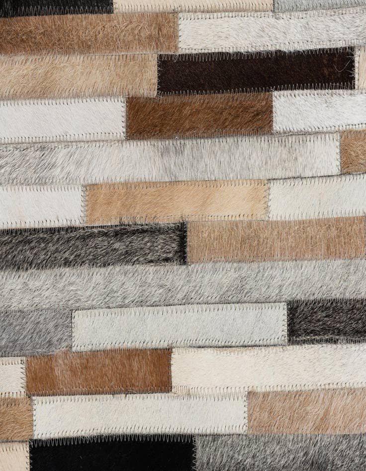 Detail image of  5' 1 x 8' Cowhide Leather Rug