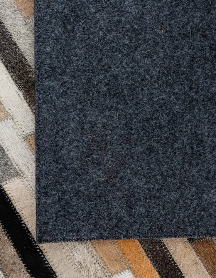 Detail image of  5' 1 x 8' Cowhide Leather Rug