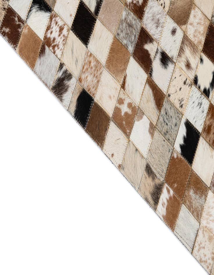 Detail image of  5' x 8' Cowhide Leather Rug