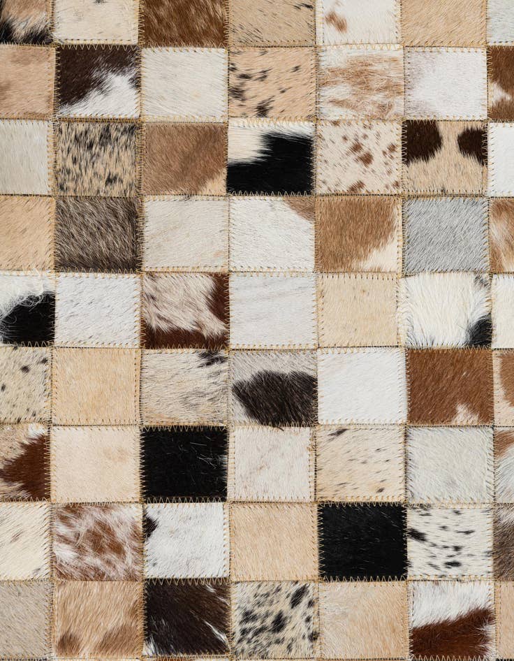 Detail image of  5' x 8' Cowhide Leather Rug