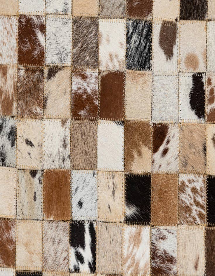 Detail image of  5' x 8' Cowhide Leather Rug