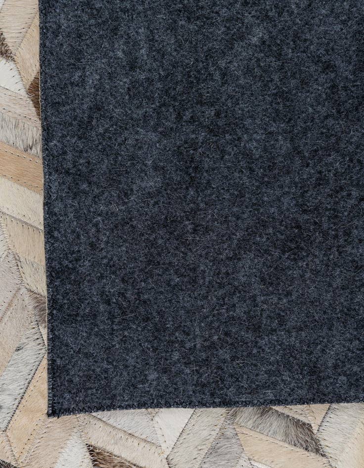 Detail image of  4' 9 x 7' 5 Cowhide Leather Rug