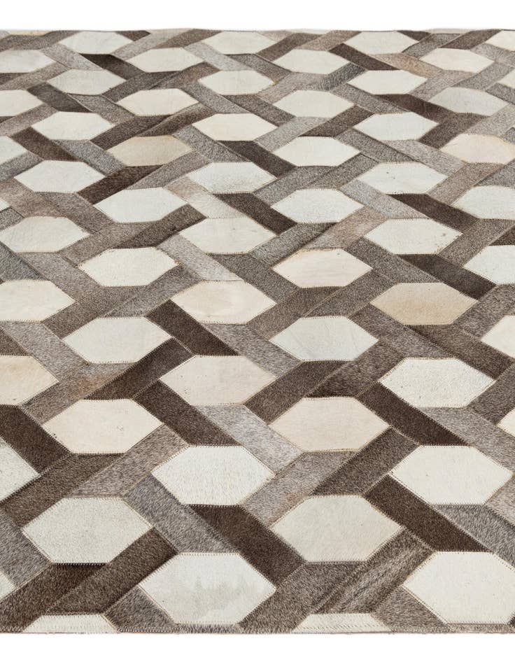 Detail image of  5' x 8' Cowhide Leather Rug