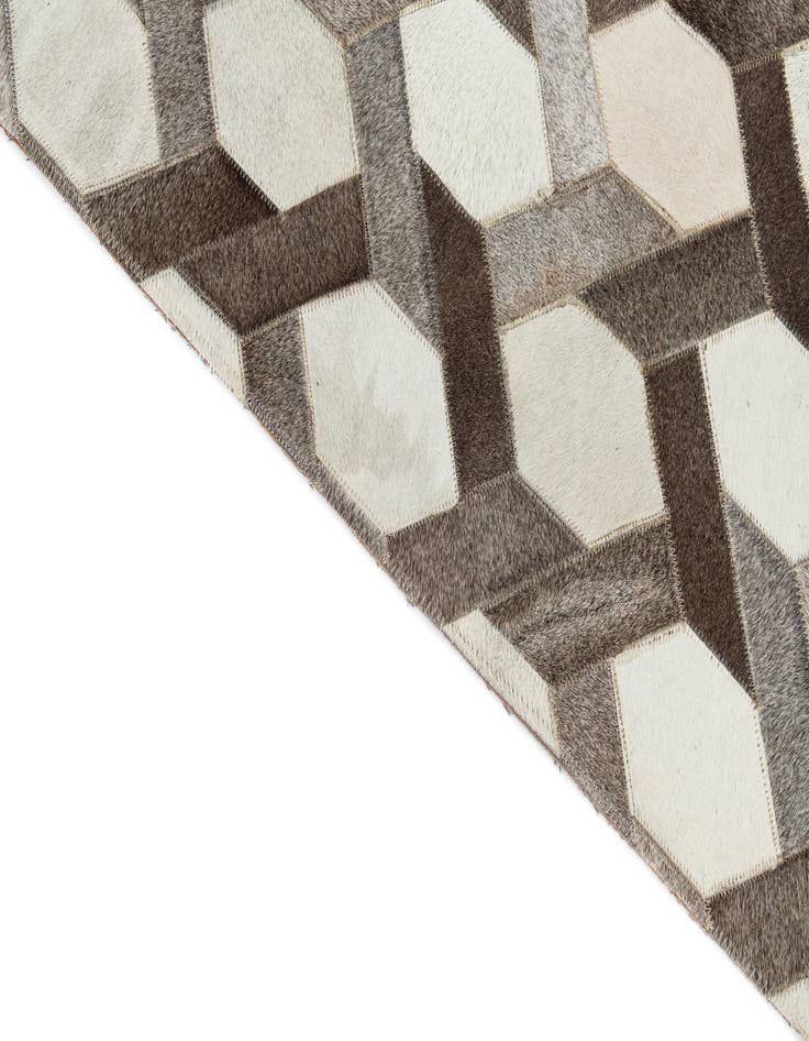 Detail image of  5' x 8' Cowhide Leather Rug