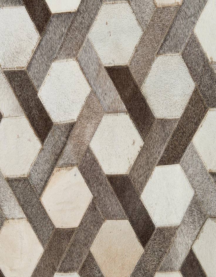 Detail image of  5' x 8' Cowhide Leather Rug