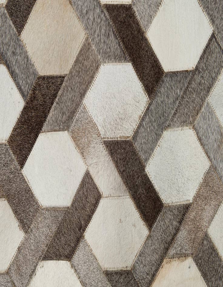 Detail image of  5' x 8' Cowhide Leather Rug