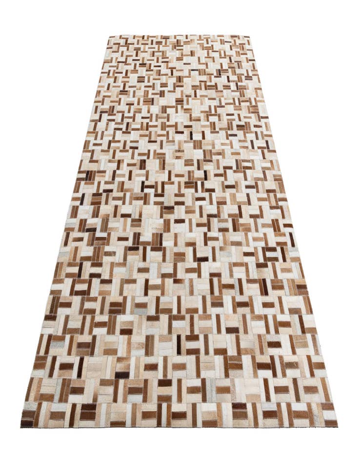 Detail image of  5' 1 x 7' 10 Cowhide Leather Rug