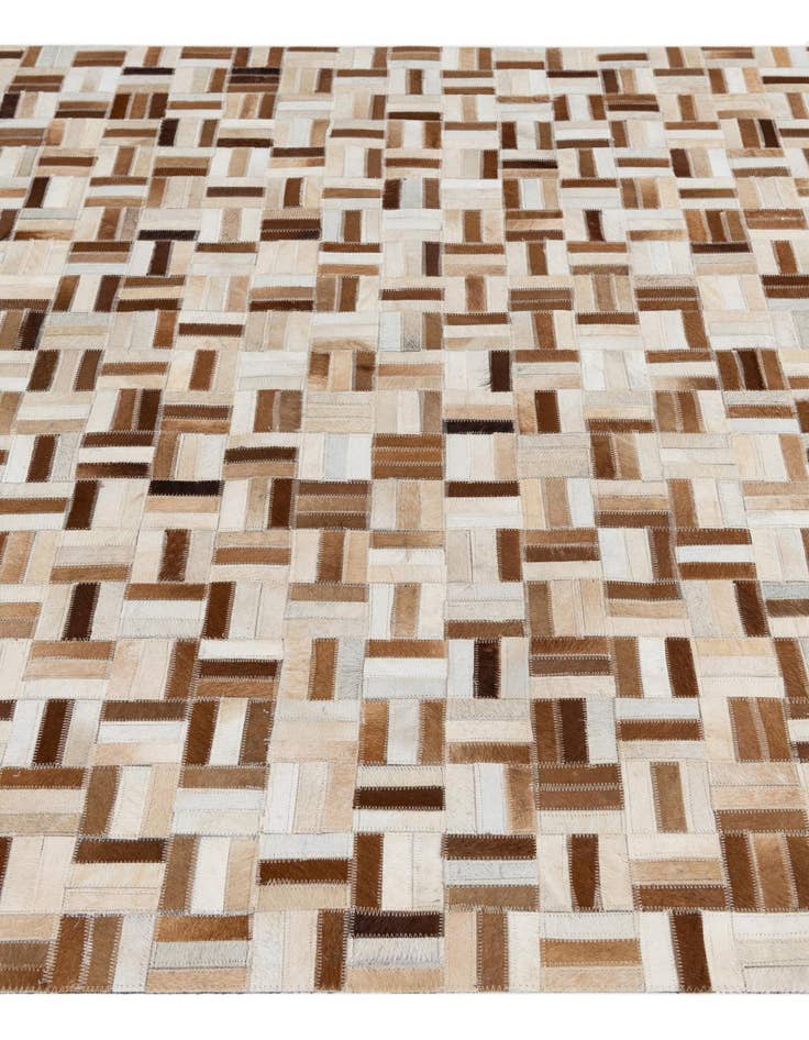 Detail image of  5' 1 x 7' 10 Cowhide Leather Rug