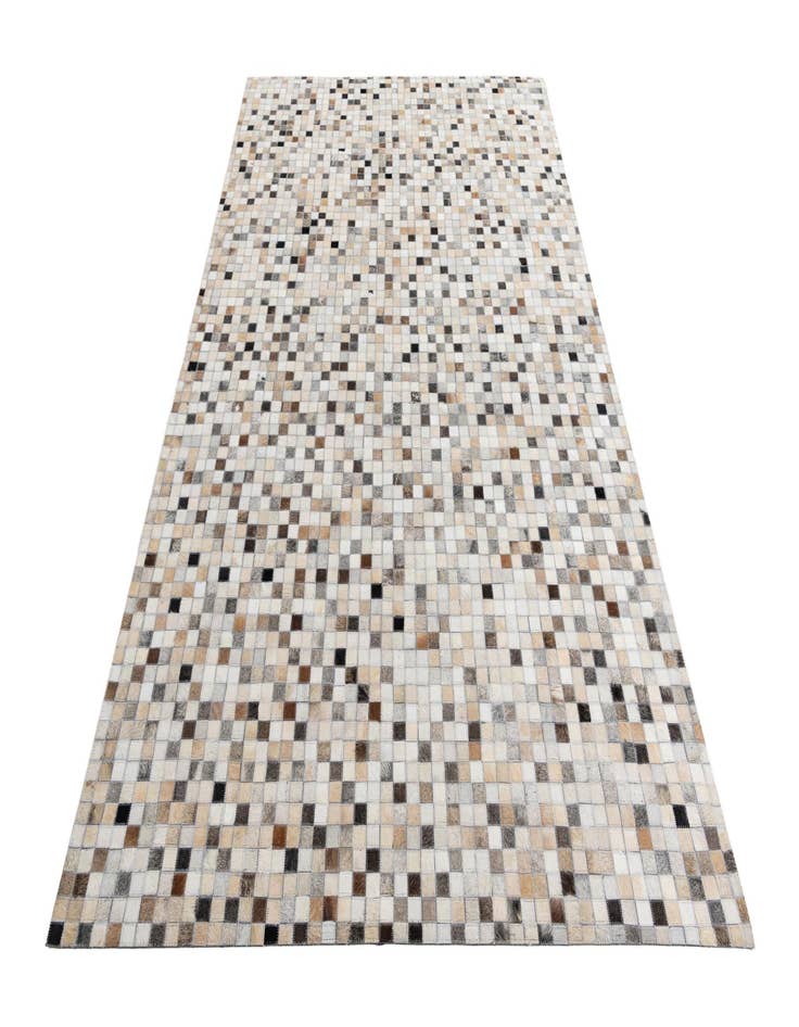 Detail image of  5' 1 x 8' 1 Cowhide Leather Rug