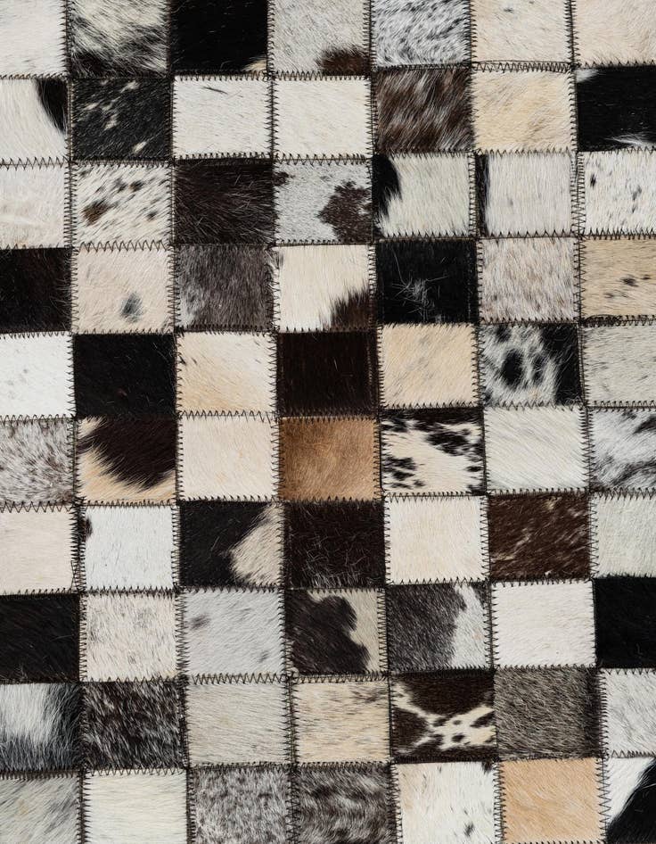 Detail image of  5' x 8' Cowhide Leather Rug
