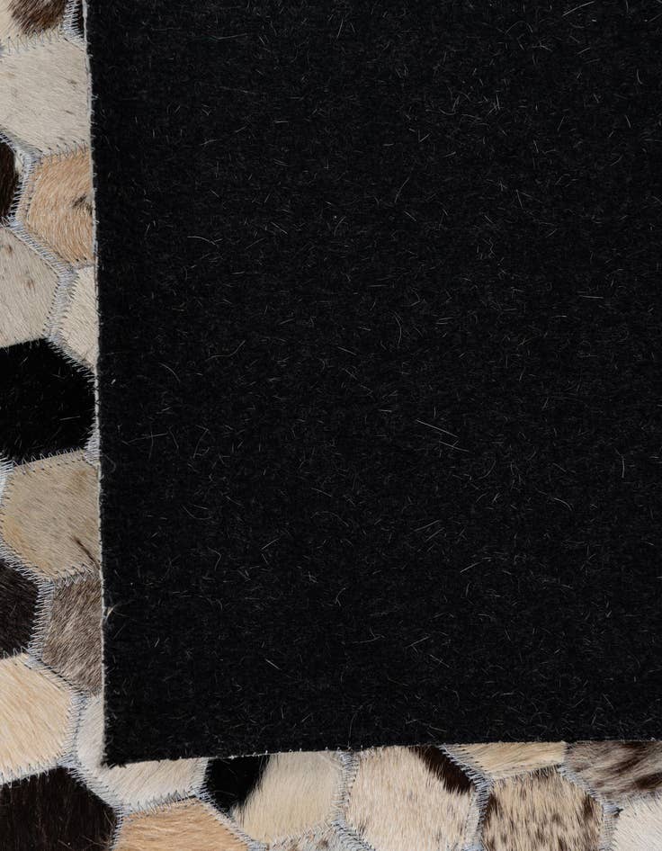 Detail image of  5' 1 x 8' Cowhide Leather Rug