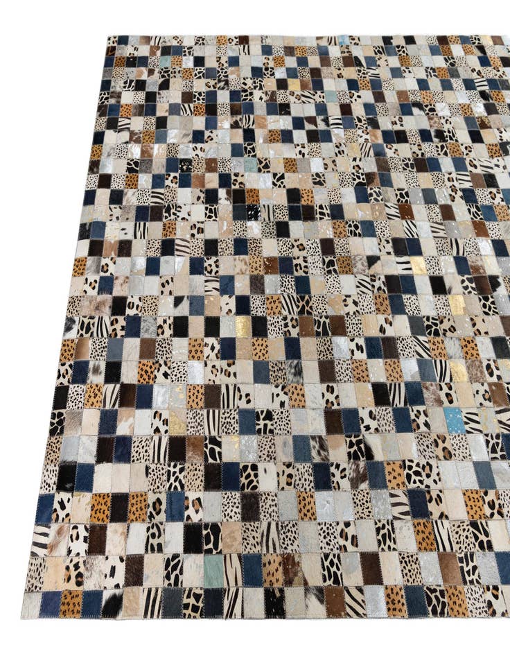 Detail image of  5' x 8' Cowhide Leather Rug