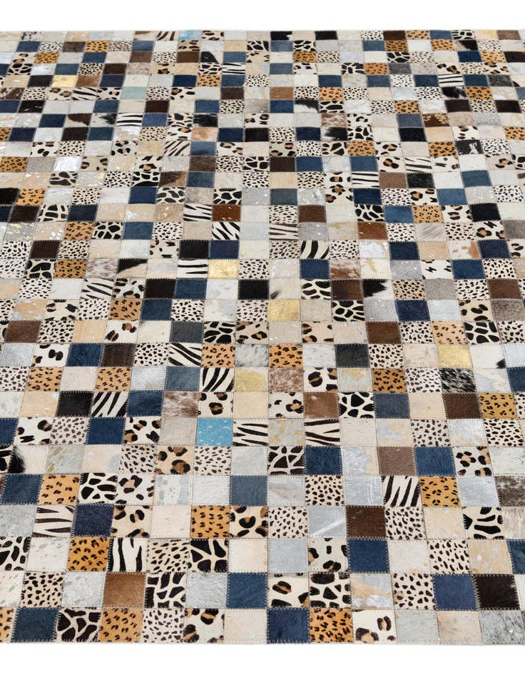 Detail image of  5' x 8' Cowhide Leather Rug