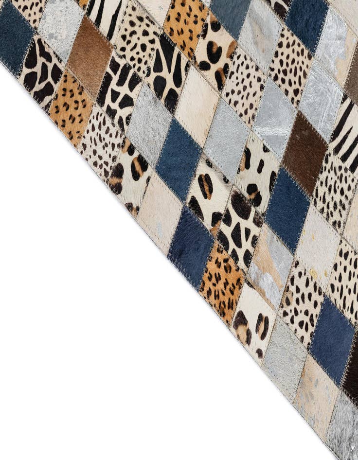 Detail image of  5' x 8' Cowhide Leather Rug