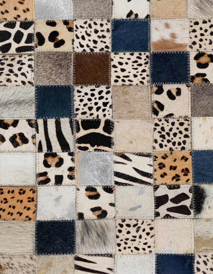 Detail image of  5' x 8' Cowhide Leather Rug