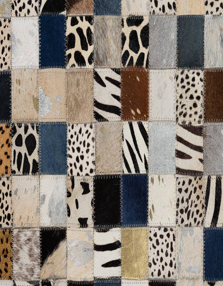 Detail image of  5' x 8' Cowhide Leather Rug