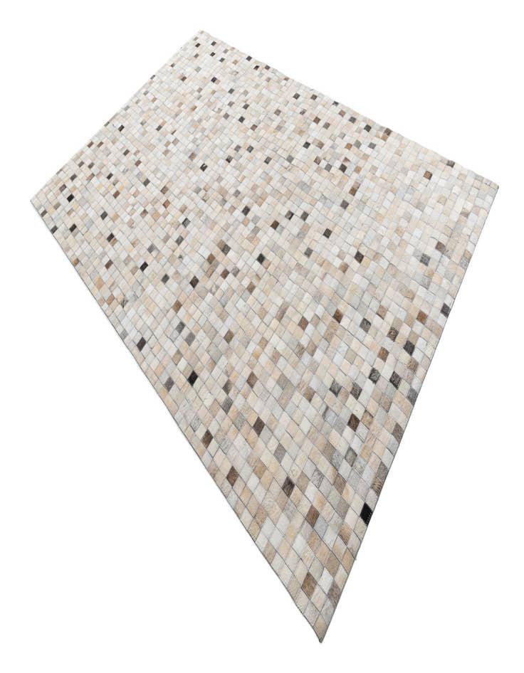 Detail image of  5' 1 x 7' 10 Cowhide Leather Rug