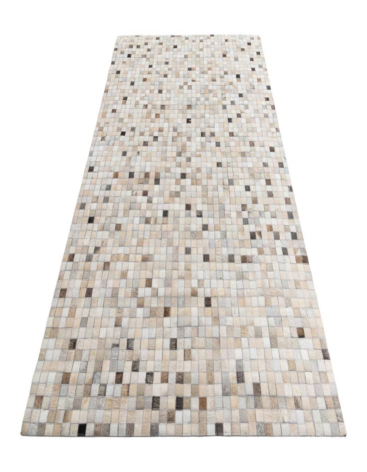 Detail image of  5' 1 x 7' 10 Cowhide Leather Rug