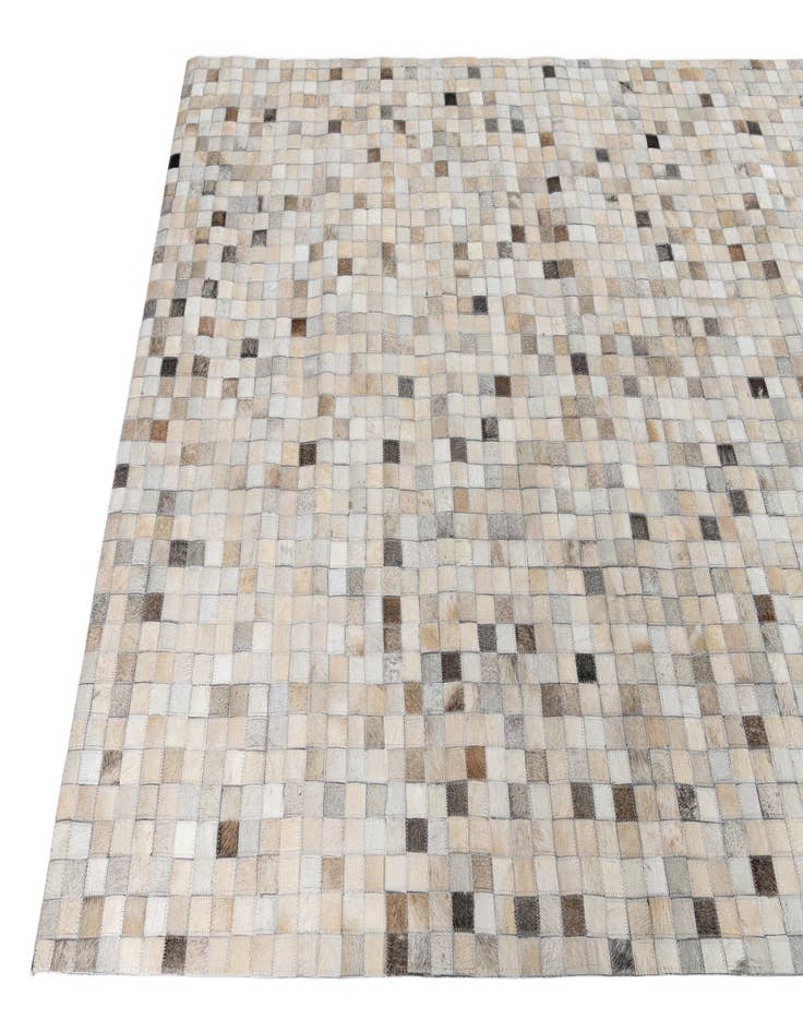 Detail image of  5' 1 x 7' 10 Cowhide Leather Rug