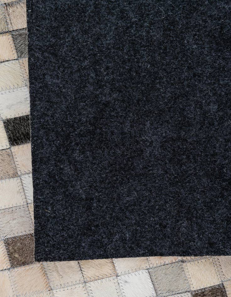 Detail image of  5' 1 x 7' 10 Cowhide Leather Rug