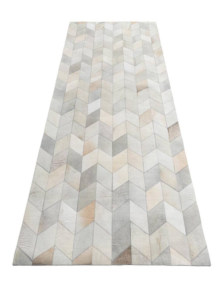 Detail image of  5' 2 x 8' Cowhide Leather Rug