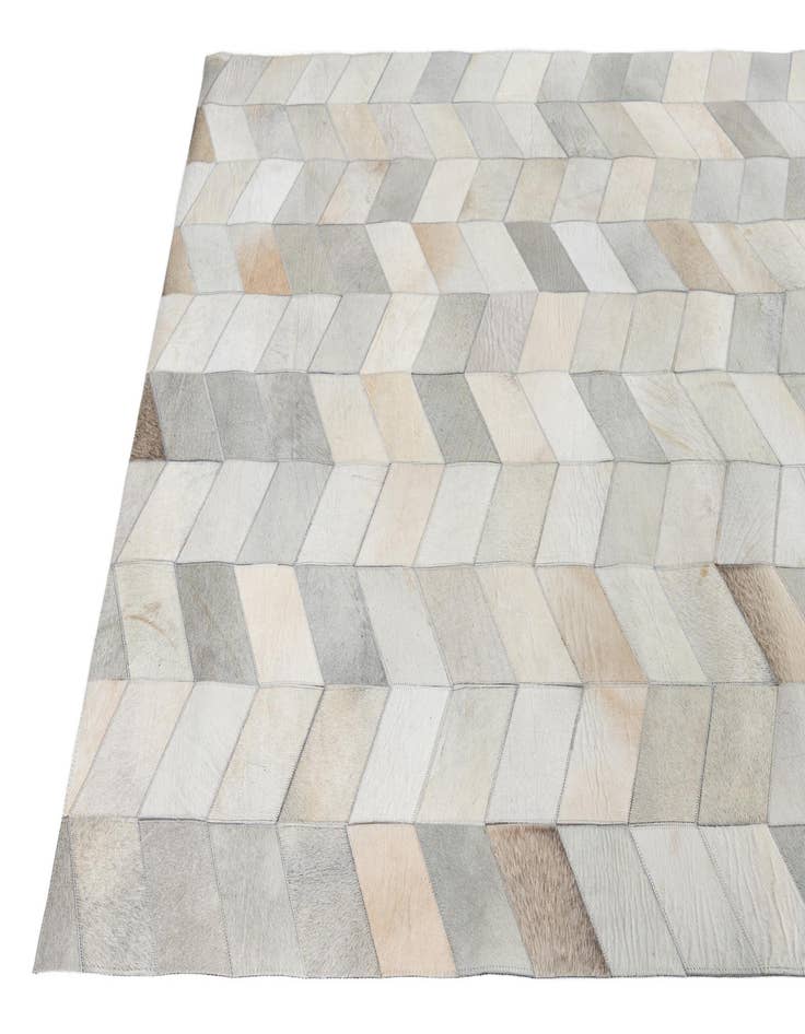 Detail image of  5' 2 x 8' Cowhide Leather Rug