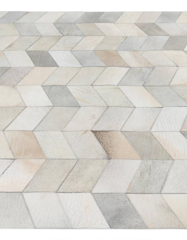 Detail image of  5' 2 x 8' Cowhide Leather Rug