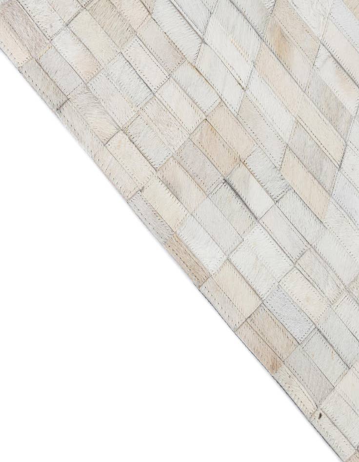 Detail image of  5' 2 x 8' 2 Cowhide Leather Rug