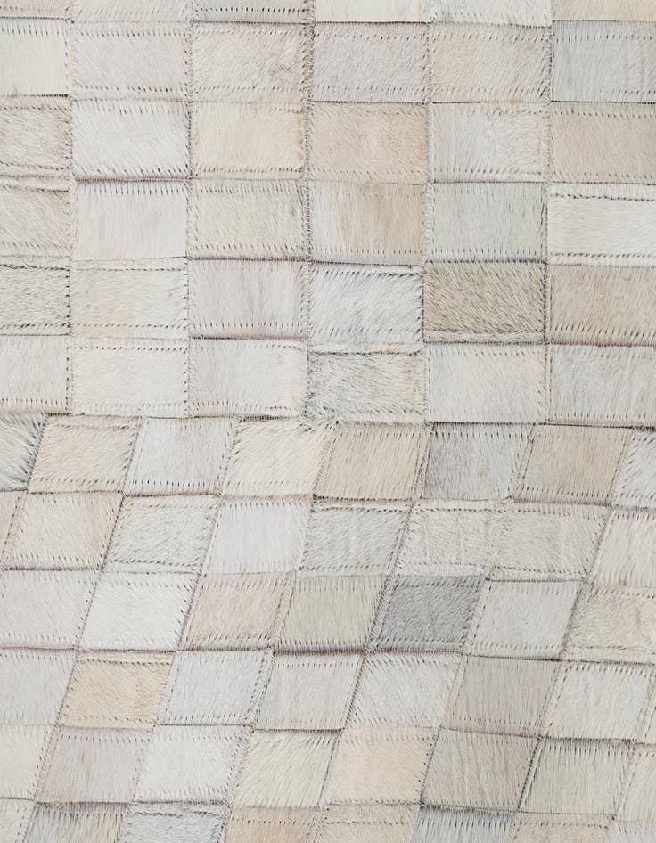 Detail image of  5' 2 x 8' 2 Cowhide Leather Rug