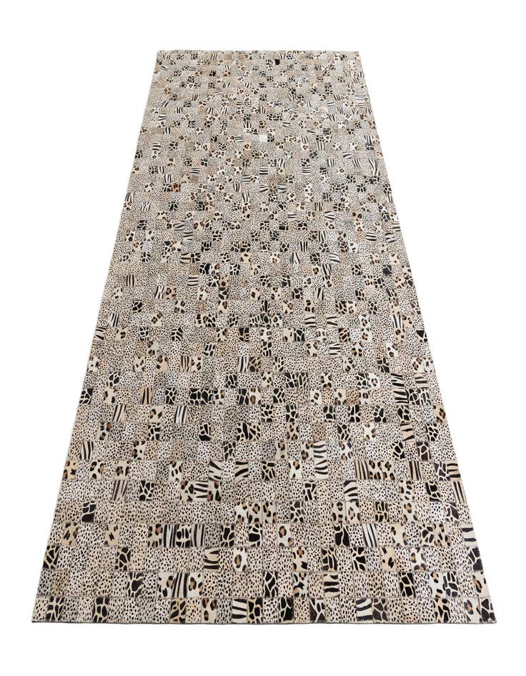 Detail image of  5' 1 x 8' Cowhide Leather Rug