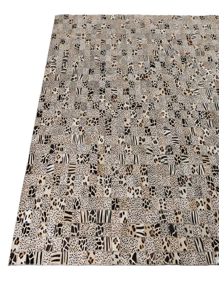 Detail image of  5' 1 x 8' Cowhide Leather Rug