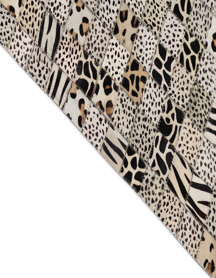 Detail image of  5' 1 x 8' Cowhide Leather Rug