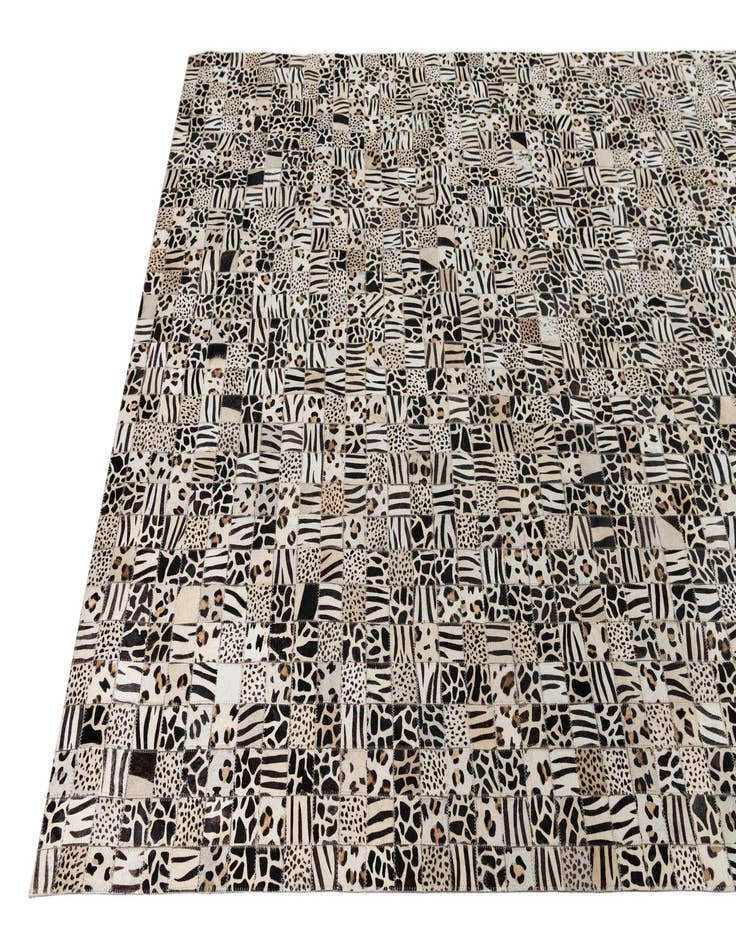 Detail image of  5' x 8' Cowhide Leather Rug