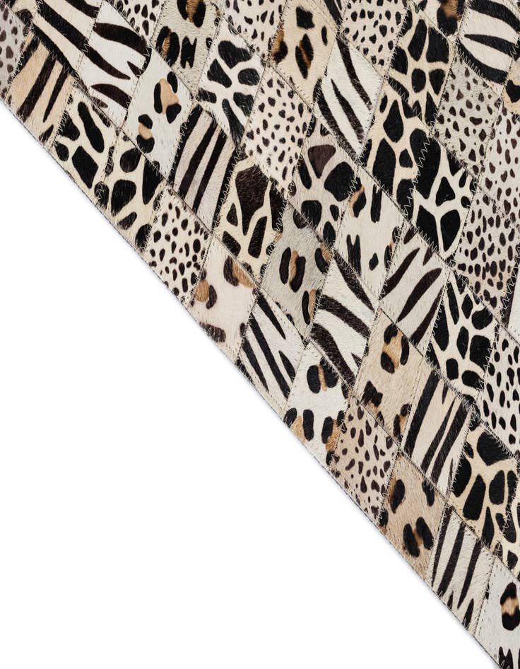 Detail image of  5' x 8' Cowhide Leather Rug