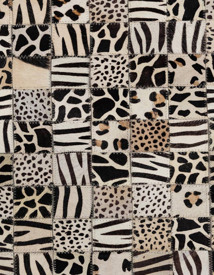 Detail image of  5' x 8' Cowhide Leather Rug