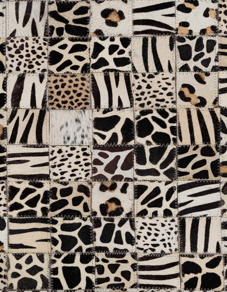 Detail image of  5' x 8' Cowhide Leather Rug